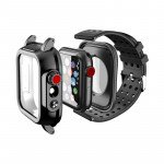 Wholesale Waterproof Shockproof Full Body Case with Built In Screen Protector for Apple Watch 6/5/4/SE [40mm] (Black)